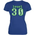 thumbnail image 1 of Gamer Milestone Birthday Level 30 Juniors Soft T Shirt Royal SM, 1 of 1