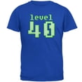 thumbnail image 1 of Gamer Milestone Birthday Level 40 Mens Soft T Shirt Royal SM, 1 of 1