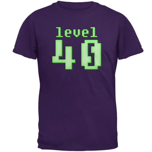 Gamer Milestone Birthday Level 40 Mens T Shirt Purple LG
