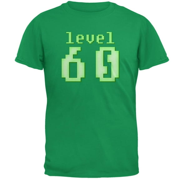 Gamer Milestone Birthday Level 60 Mens T Shirt Irish Green X-LG