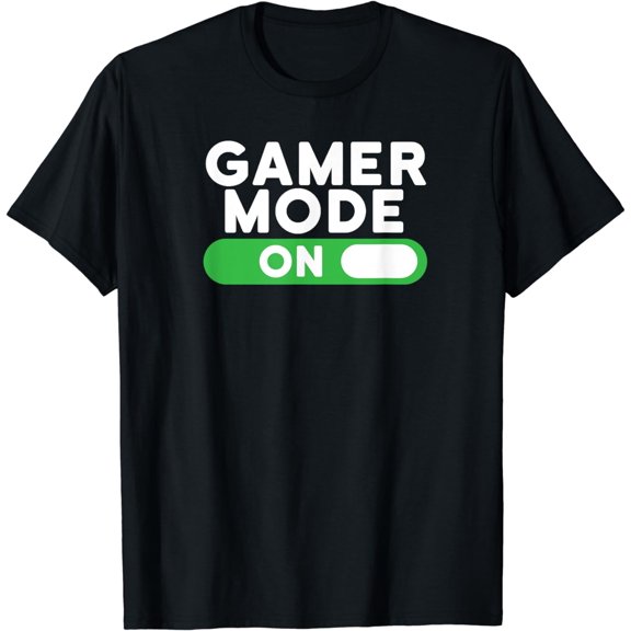 Gamer Mode On Funny Novelty Gaming Video Games T Shirt T-Shirt