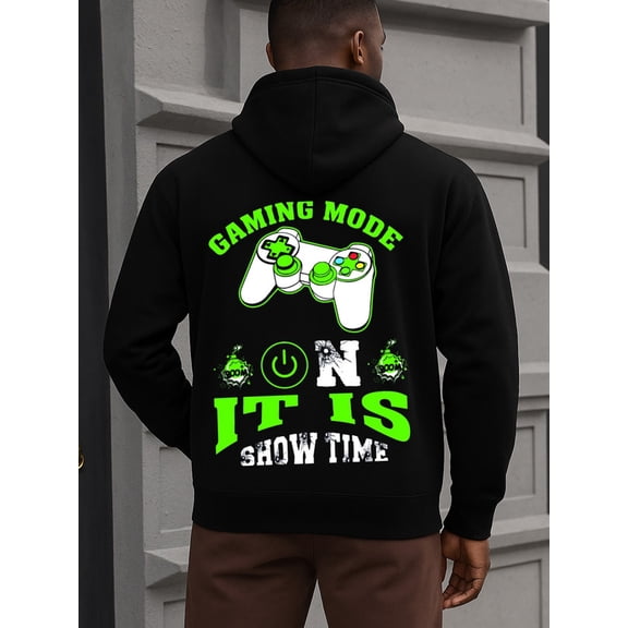 Gamer Mode On hoodies game men hoodies black Warm, suitable for casual wear, perfect for outdoor activities high quality gift elegant spring vintage merch fun Fashion Unisex hoodie