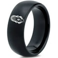 thumbnail image 1 of Gamer Mothers Day Black Rings Women Tungsten Bride Gifts First Birthday Gift Modern Mom, 1 of 7