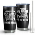 thumbnail image 1 of Gamer Mug Tumbler Gifts - Gaming Gamepad Presents for Kids Teens Men Son Dad friend Husband Father Easter Birthday Christmas Video Game Controller Cup 20oz Stainless Steel, 1 of 7