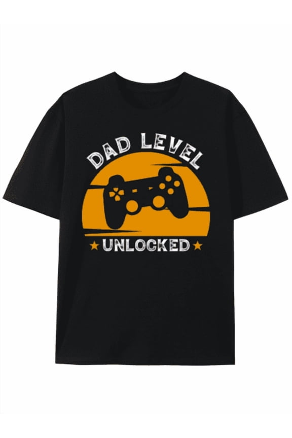 Gamer Nerd T-Shirt Father's Day Gamer Gift: Dad Level Unlocked Tee A Surprise Gift For Family And Friends