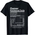 thumbnail image 1 of Gamer Nutritional Facts Cool Gamer Video Game Funny T-Shirt, 1 of 3