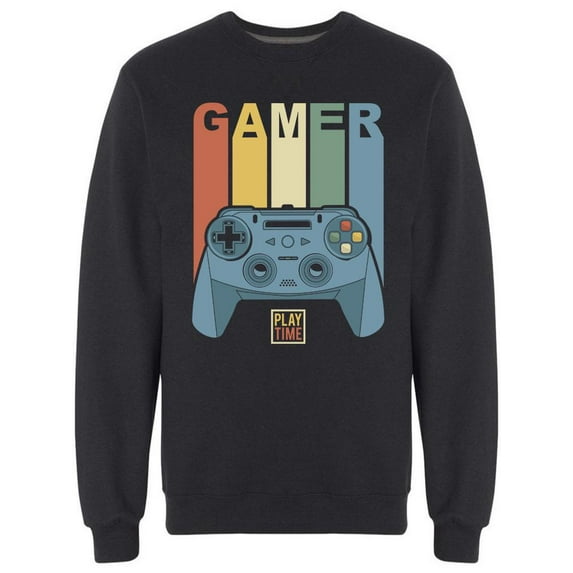 Gamer Play Time Sweatshirt Men -Image by Shutterstock, Male 3X-Large