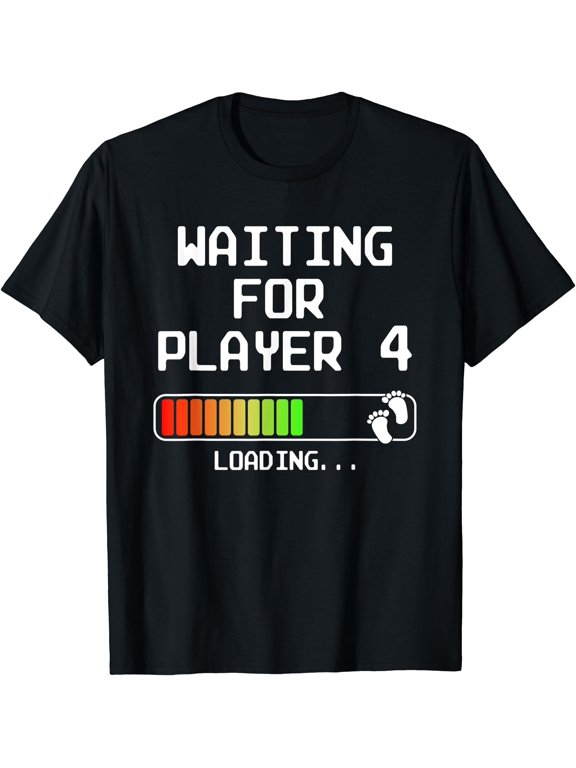 Gamer Pregnancy Announcement 2nd Baby Expectant Dad Player 4 T-Shirt, Birthday Gift