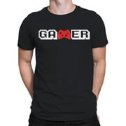 Gamer Quote And Controller T-Shirt Men -SPIdeals Designs, Male 3X-Large