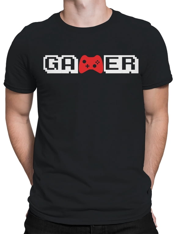Gamer Quote And Controller T-Shirt Men -SPIdeals Designs, Male Small