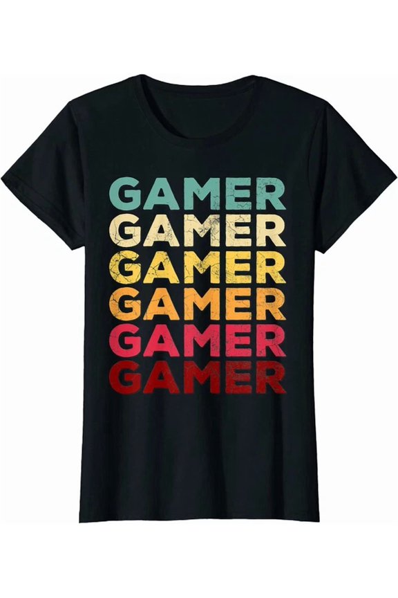 Gamer Retro 70's 80's Style Video Game Gift Vintage T-Shirt