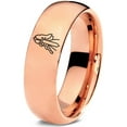 thumbnail image 1 of Gamer Rose Wedding Band Anniversary Gifts Tungsten Ring Wife Bridesmaids Engrave Mom Men, 1 of 8
