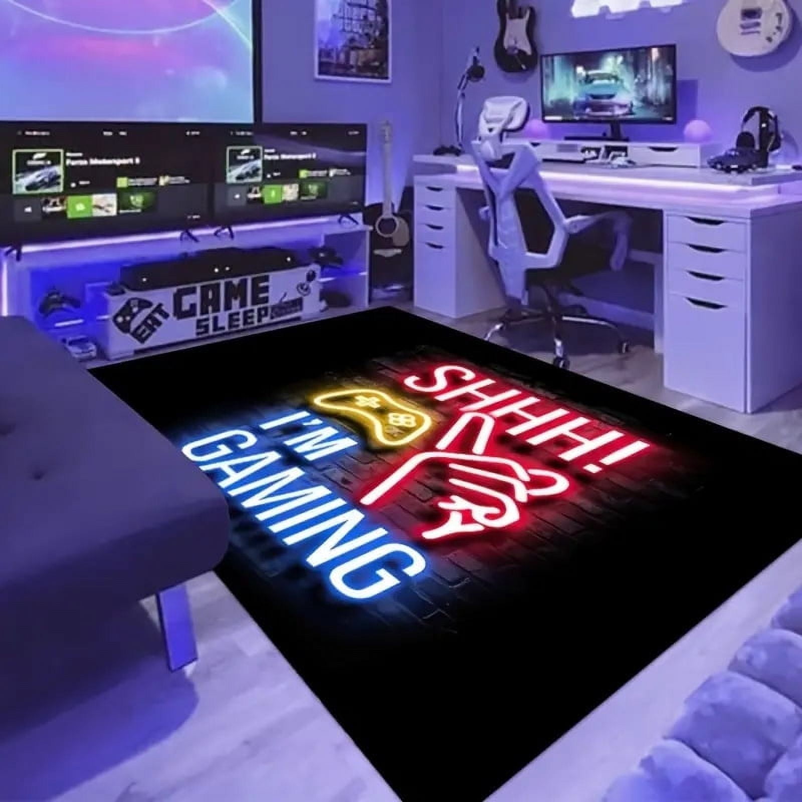 Gamer Rug for Room Non-Slip 3D Cool Printed Gaming Rug for Room,Game ...