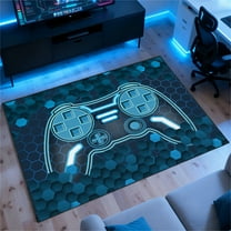 Gamer Rug for Room,3'x5' Gaming Rugs with Non-Slip Backing,Game Room Carpet for Bedroom and Livingroom Decor