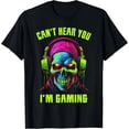 thumbnail image 1 of Gamer Shirt For Boys Teens Men Video Gaming Funny Skull Gift T-Shirt Unisex S-5XL Hot Trending Shirt, Vintage Birthday Gift, 1 of 3