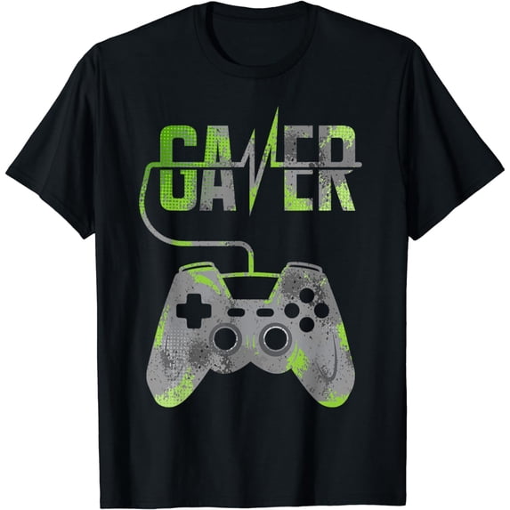 Gamer Shirt Gaming Shirts For Men Boys Funny Gamer Heartbeat T-Shirt