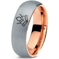 thumbnail image 1 of Tungsten Gray Natural Ring Mens Jewelry Gamer Dainty Rings First Birthday Gift Modern Wife, 1 of 8