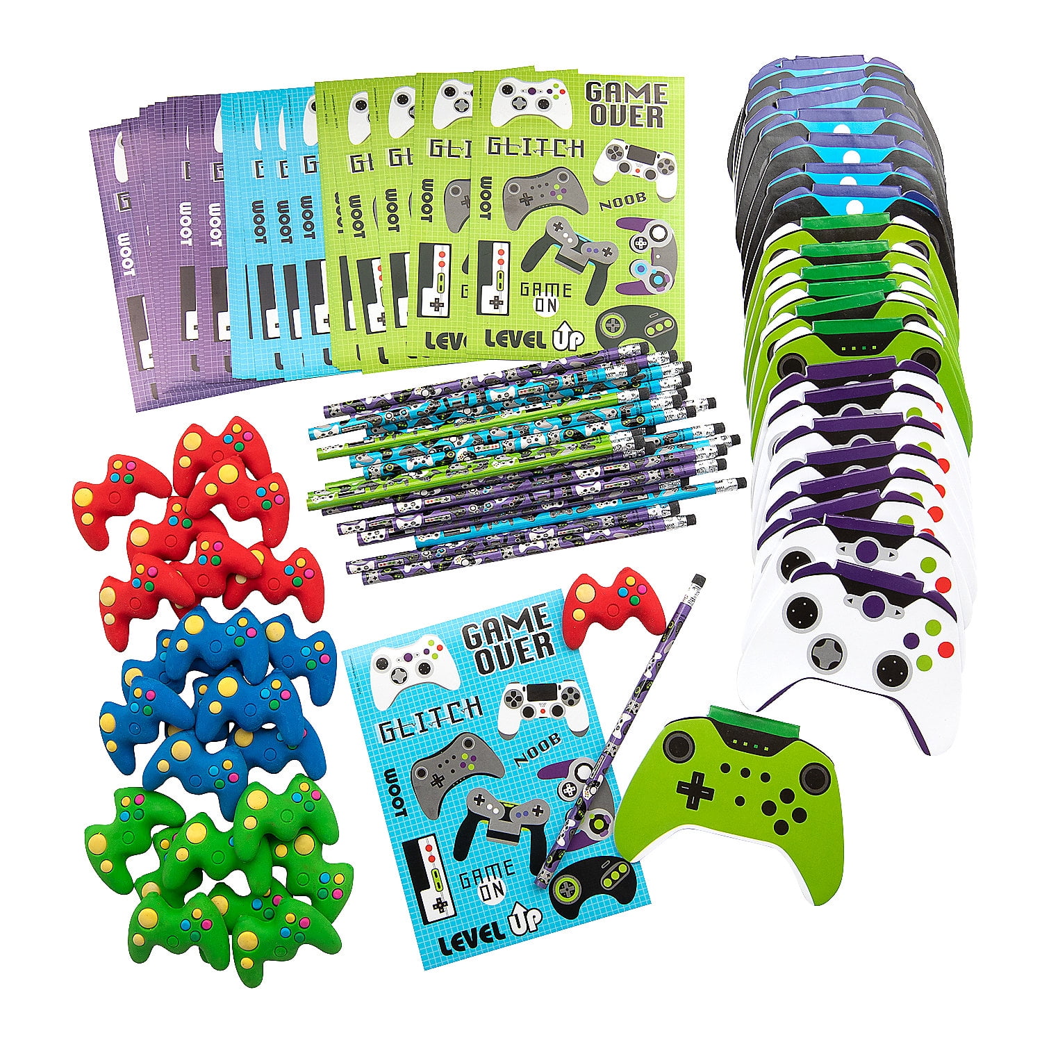 Gamer Stationery Sets Kit for 24, Stationery, Birthday, Party Favors