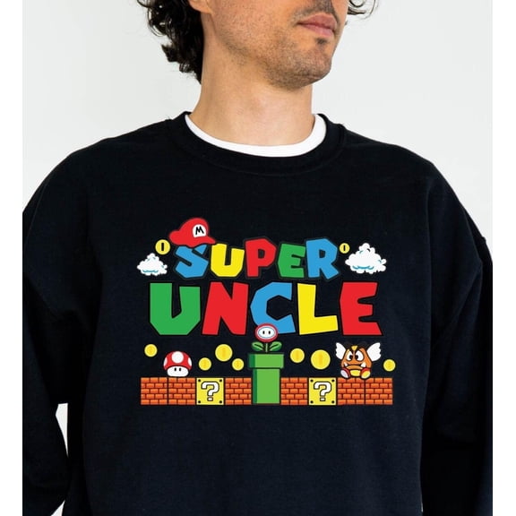 Gamer Super Uncle Sweatshirt: Uncle All Size S-5Xl Sweatshirt All Size S-5XL