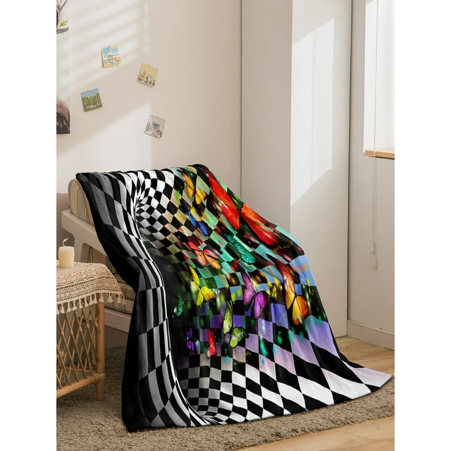 Gamer Throw Blanket for Boys,Gaming Fleece Blanket Cool Games Gamepad