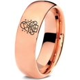 thumbnail image 1 of Gamer Tungsten Miniatures Rose Gold Sister Men Rings Daughter 40th Birthday Gift Mom Gay, 1 of 7