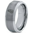 thumbnail image 1 of Gamer Hammered Gray Ring Women Gift for Him Tungsten Couple Rings Mens Gifts Unique Best Dad Ever, 1 of 8