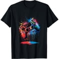 thumbnail image 1 of Gamer Video Game Control Pad Paint Dripping Gaming T-Shirt, 1 of 7