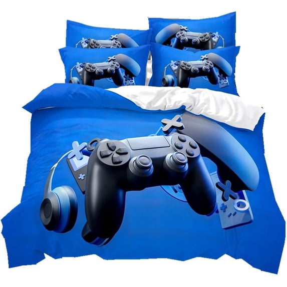 Gamer Video Game Controller Duvet Cover Set,Bedding Set for Kids and Adult, Home Decor,Twin Size
