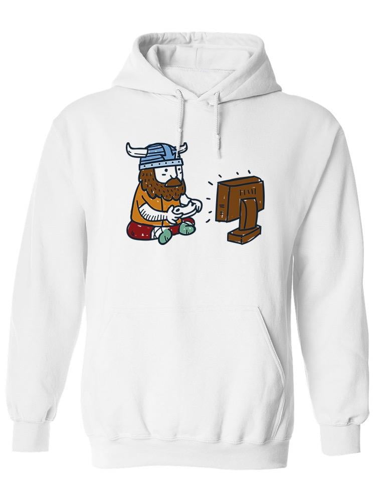 Mens store viking hoodie