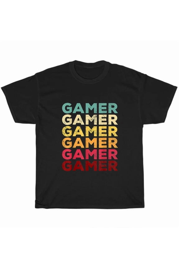 Gamer Vintage Retro 70'S 80'S Style Video Game Men T-Shirt Gift Unisex S-5XL Hot Trending Shirt Birthday Gift