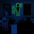 thumbnail image 1 of Gamer Wall Decals Stickers Glow in The Dark Wall Decals Game Wall Stickers Gaming Controller Wall Decals Game Room Decor Video Game Decal for Boys Kids Girls Bedoom Playroom Wall Decor… (Green), 1 of 5