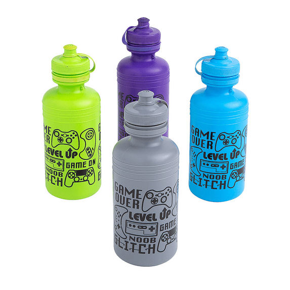 Gamer Water Bottles - 12 Pieces