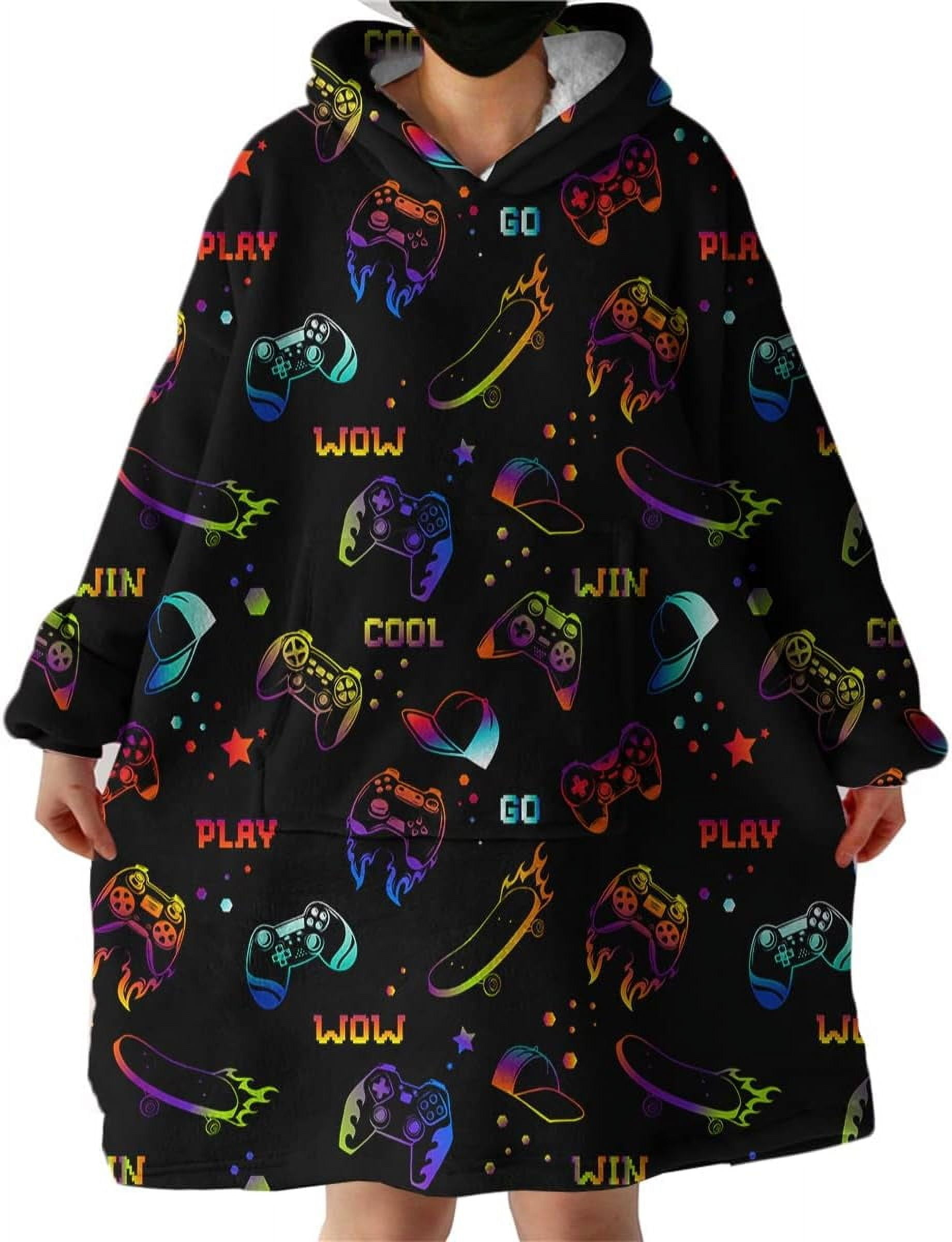 Gamer Wearable Blanket Modern Sweatshirt