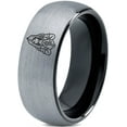 thumbnail image 1 of Gamer Wedding Gift Tungsten Mens Rings Grey Boyfriend Gifts Two Tone Ring Grandma Jewelry, 1 of 7