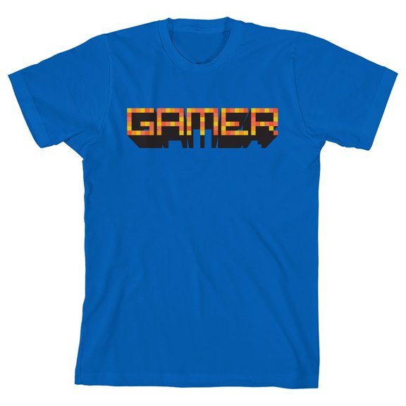 Gamer Youth Royal Blue Short Sleeve Crew Neck Tee-Large