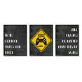 thumbnail image 1 of Gamer Zone Road Sign Modern Video Game Phrases 16 in x 20 in Framed Painting Art Prints, by Stupell Home Décor (Set of 3), 1 of 5