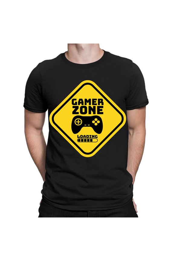 Gamer Zone Sign Loading Gaming Game Lovers Gift Mens Womens T-Shirts Top #TA-89