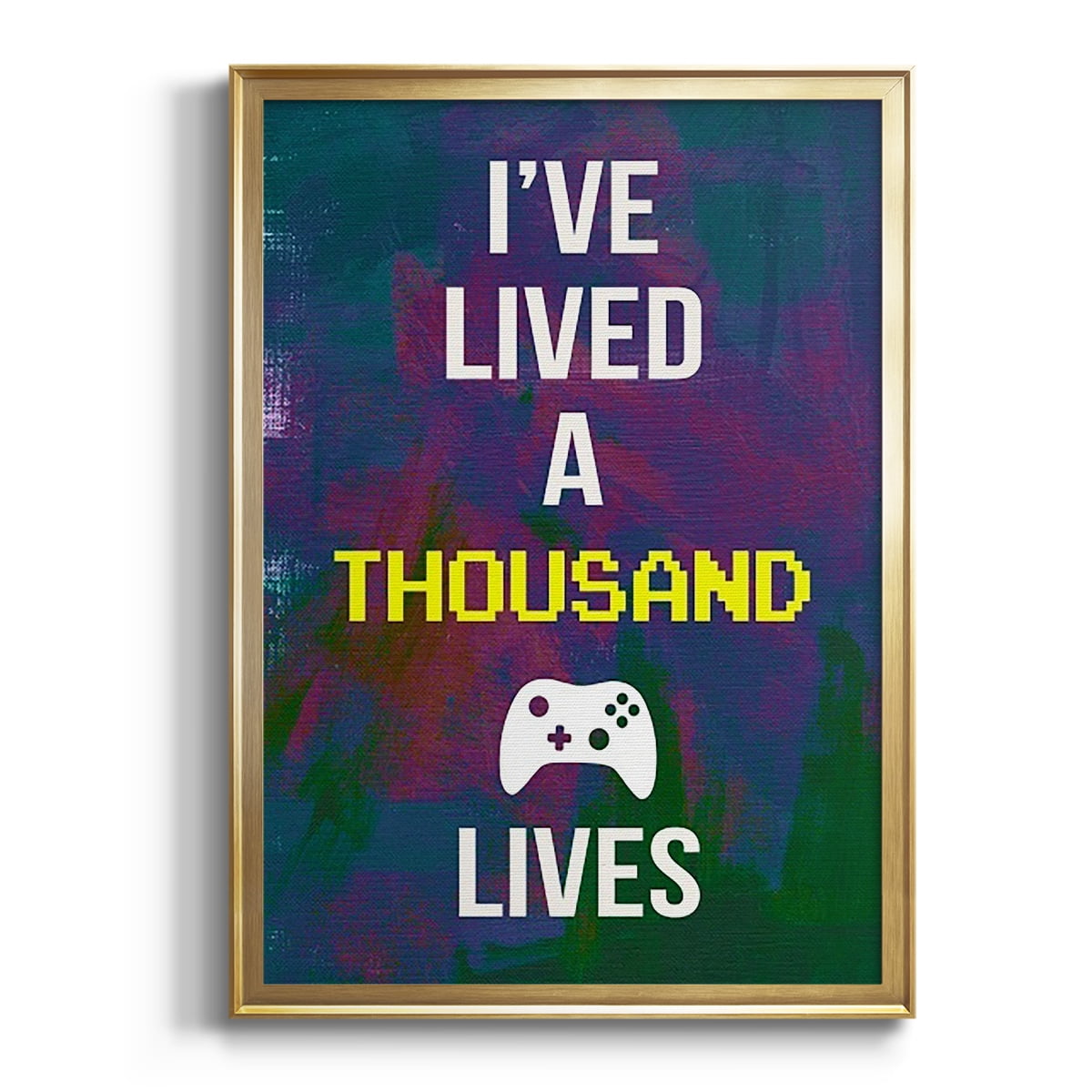 Gamer at Play I Premium Framed Print, in Gold, Black, or Silver - Ready to Hang