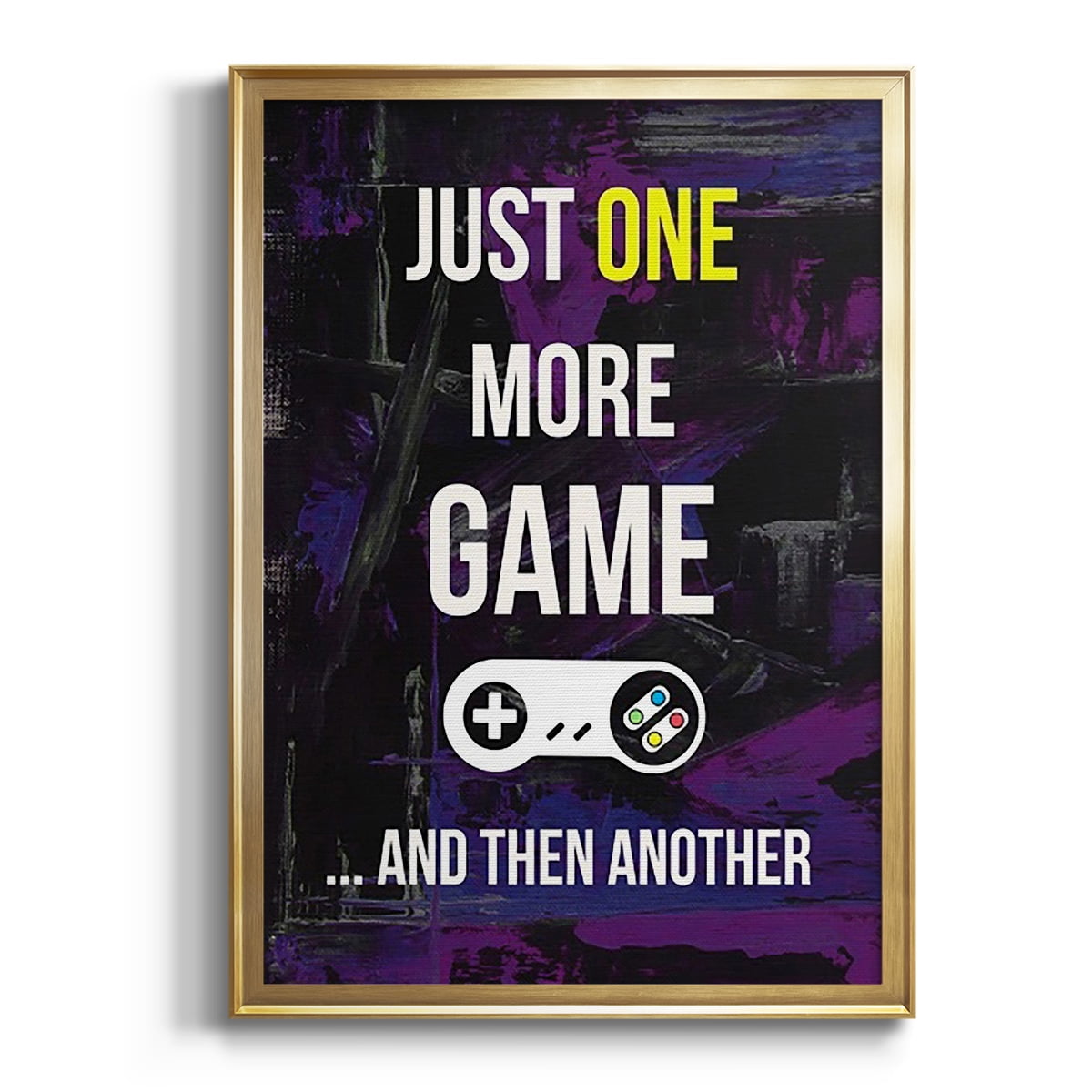 Gamer at Play II Premium Framed Print, in Gold, Black, or Silver - Ready to Hang