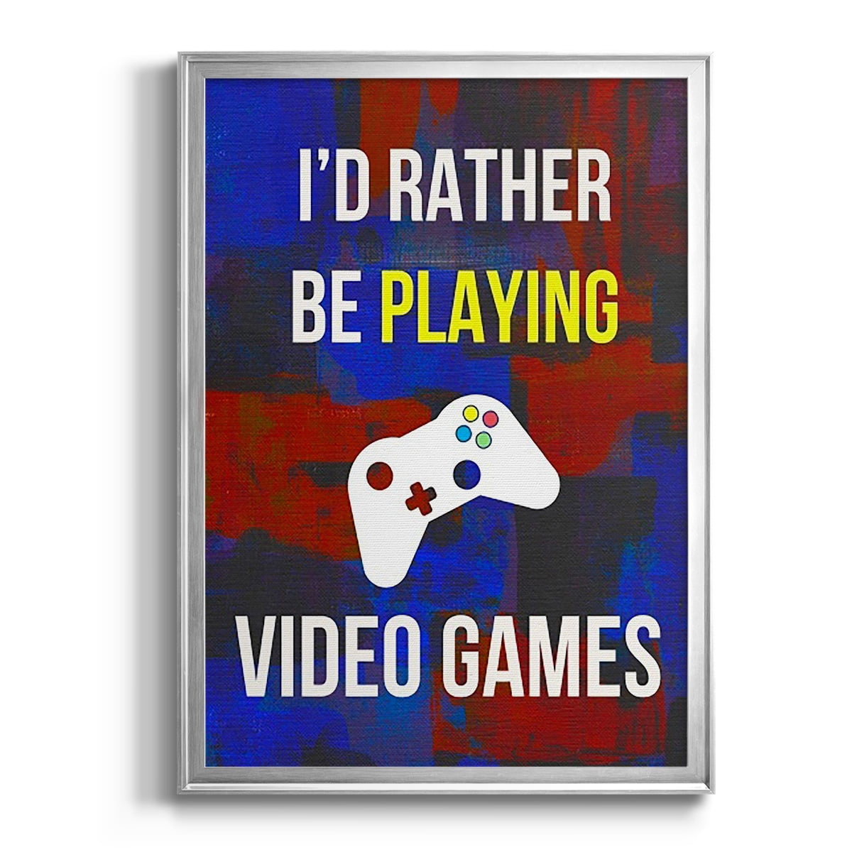 Gamer at Play III Premium Framed Print, in Gold, Black, or Silver - Ready to Hang