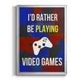 thumbnail image 1 of Gamer at Play III Premium Framed Print, in Gold, Black, or Silver - Ready to Hang, 1 of 9