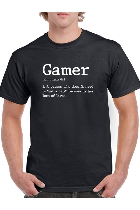 Gamer�s Definition Men T-Shirt, Male Small