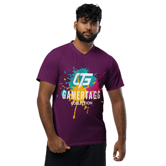 GamerTagg Collection Splash Sports Shirt  (XS)