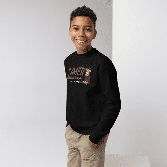 GamerTagg Collection Youth Long Sleeve Absolute Black (XL)