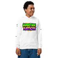 thumbnail image 1 of GamerTagg Youth White Heavy Blend Graffiti Hoodie (M), 1 of 3