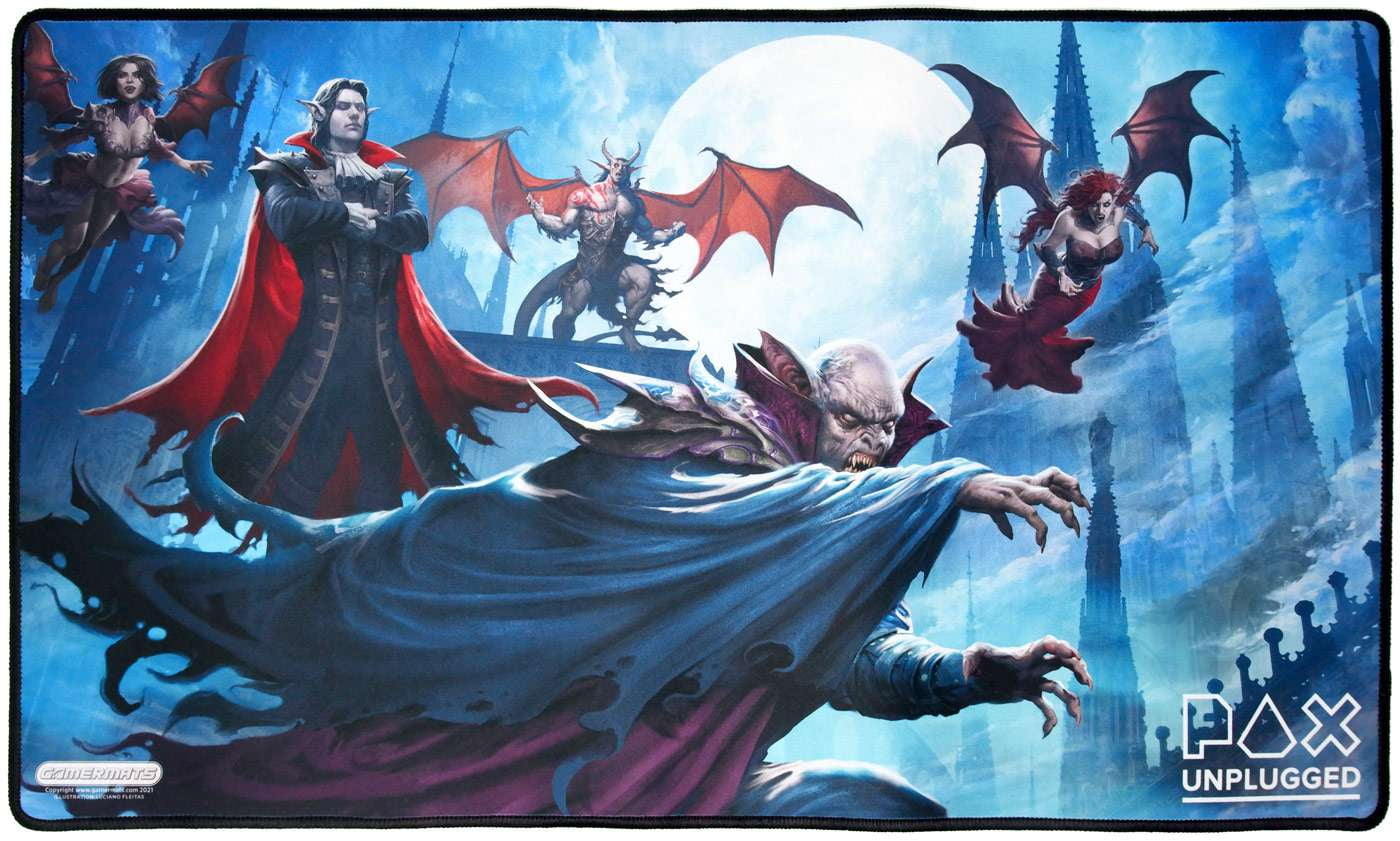Gamermats Card Supplies Vampires / Werewolf Double Sided Playmat (PAX ...