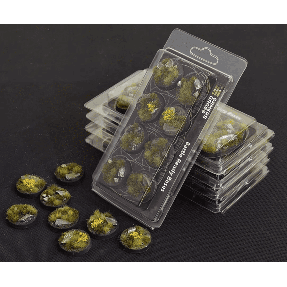 Gamers Grass: Battle Ready Bases: Highland 32mm Round (x8)