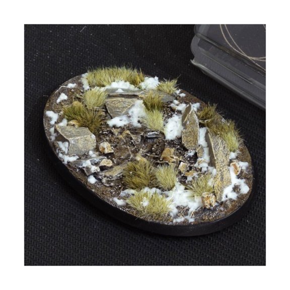 Gamers Grass Winter Bases - Oval 105mm New