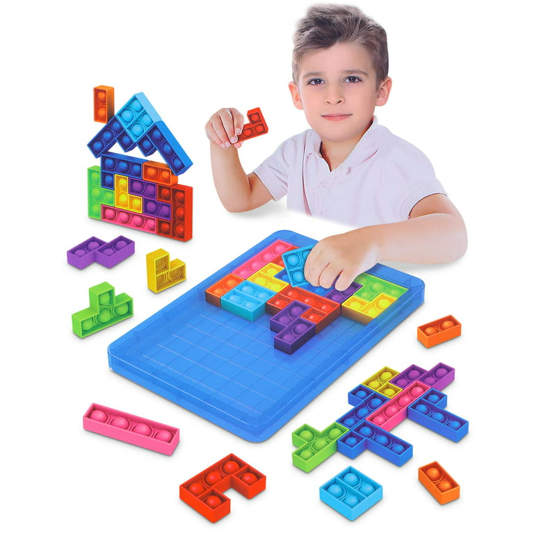 Games for 4 5 6 7 Year Olds Boys Girls, Toddlers Educational Toys for  3-4-5-6 Year Old Girl Boy Gifts-IQ Puzzle Travel Game for Kids Age 3-8 Year  Old Birthday Presents Popit