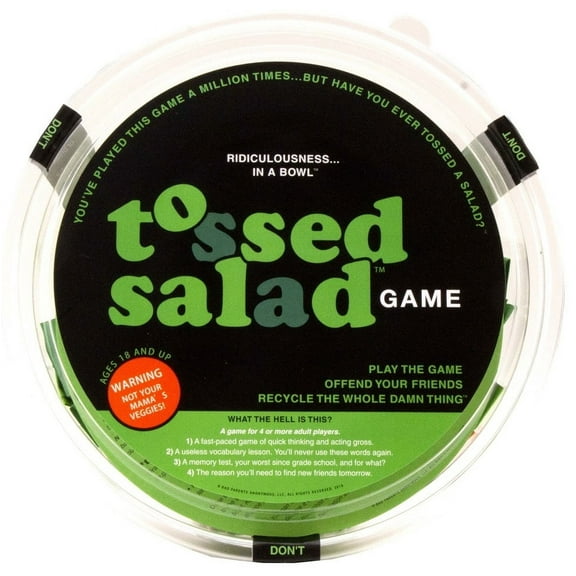 Games Adults Play Tossed Salad Game - Fast-Paced Charades-Like Party Game of Quick Thinking
